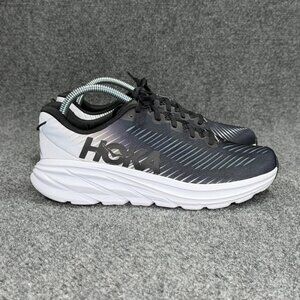 Hoka Rincon 3 Running Shoes Women's 9 Black White Athletic Run Training Sneakers